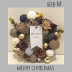 クリスマスニットリース Mサイズ
