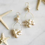 贅沢☆コットンパールのピアス