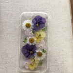 iphone6/6S ビオラ 押し花ケース