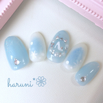 ［再販］ おとぎ話プリンセスネイルチップ  冬のシンデレラ