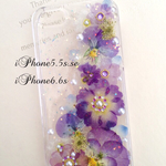 iPhoneケース♡手作り 押し花♡