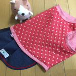 コーギーワンピ**水玉キルトニット 赤**