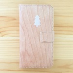 森のiPhoneケース(手帳型 / チェリー)