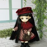 【11/27通販】制服風ワンピース・臙脂