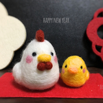 ☆お正月☆にわとりとひよこ