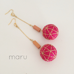 [ MARI・CO ] jiwari ミニ手まり ピアス 