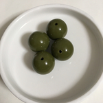 20㎜ カーキ アクリルビーズ【4個】