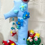 ハッピーバースディナンバークッション