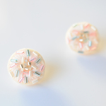 ＜Stella～遊び好きの星～＞刺繍ピアス◎オーロラ◎2way★ロングポスト変更可能