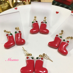 X'mas☆ブーツ ピアス