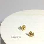 【再々…販】７色＊選べる透かしのお花のピアス/イヤリング