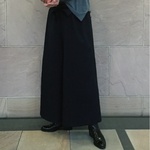 グラフチェックワイドパンツ