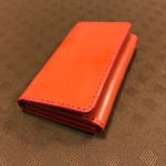  本革名刺入れ。名入れ無料。