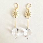 harapecoaoi様専用ページ◎フラワー×クリアピアス(ロング)