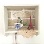  レンガ風ミニシェルフ