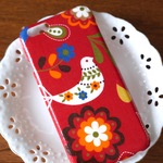 ロシアンフラワーバードiPhoneケース