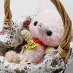 あみぐるみ　クーハン付き　ネコ