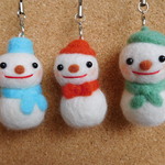 雪だるまのストラップ
