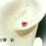 ☆新作☆お試 し価格!! 真っ赤なハートの小悪魔ピアス