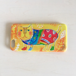 お散歩猫のスマホケース