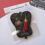 お相撲ゆらゆらピアス【横綱・雲龍型】紅