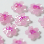 桜の一粒ピアス（薄桜）