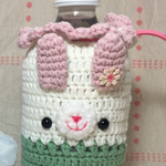 【再販×7☆】ダスティパステルカラフルうさぎちゃんのペットボトルケース☆