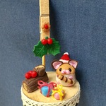 ハムスターのメモスタンド(クリスマスver.)