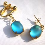 Matt Helio Blueピアス/イヤリング