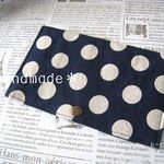 *再販*【受注製作】大人可愛いﾈｲﾋﾞｰ♡大ﾄﾞｯﾄ♡マスクケース♪（小ｻｲｽﾞ）