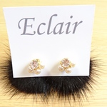 【新色追加】ファーとビジューのイヤリング／ピアス♬*ﾟ