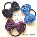 ニットリボンのヘアゴムⅡ