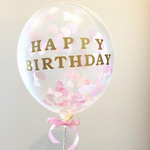 HAPPY  BIRTHDAY コンフェッティバルーンキット♡《ベビーピンク》