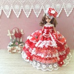 リカちゃん お姫様ドレス 一点物☆レッド