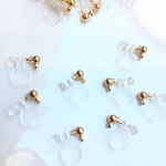Goldカン付きノンホールピアス 20個10ペア