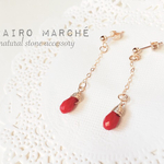 14kgf＊レッドコーラル＊ピアス
