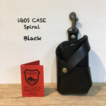 iQOSケース  Spiral 栃木レザー Black