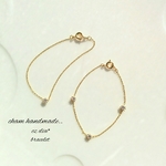 【再販×40*】一粒ジルコニアブレスレット　