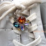 saly☆2wayスワロフスキービジューのシューピアス&バッグチャーム