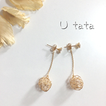 2way輝くガラスのピアス✦ฺ