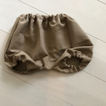 ベージュのかぼちゃパンツ