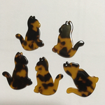 べっ甲 座り猫  五個1セット