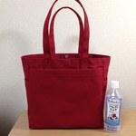 新「ボックストート」高サイズ「キャニオンレッド」帆布トートバッグ 倉敷帆布8号