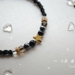 ヘマタイトちっちゃなお星様ブレスレット2　黒