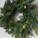 クリスマスグリーンの生リース