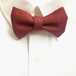 [Bow tie]Color denim - Garnet