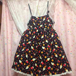 大きいサイズ＊アイス柄ワンピース