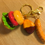 新作★ハンバーガーセット★キーホルダー