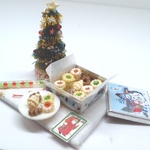 hand:made:ミニチュア：ドールハウス：クリスマスクッキー＆ツリー：