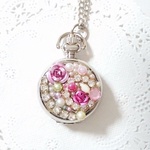 ビジューネックレス　時計付き